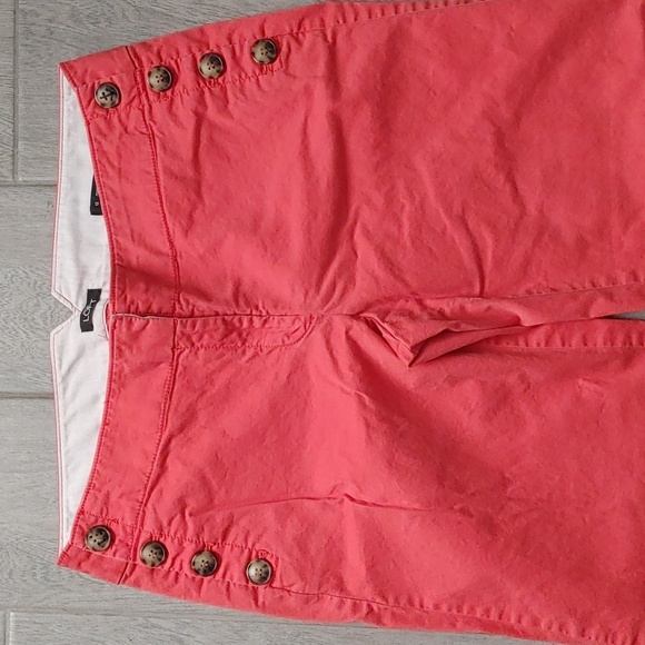 LOFT Coral Wide Leg Trouser Pants with Button Detail Women's Size 12 Streetwear - Picture 5 of 9